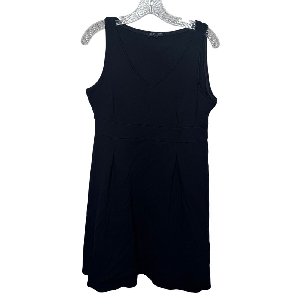 Eileen Fisher Dress Sleeveless Size L‎ Petite V Neck Black  Office Minimalist